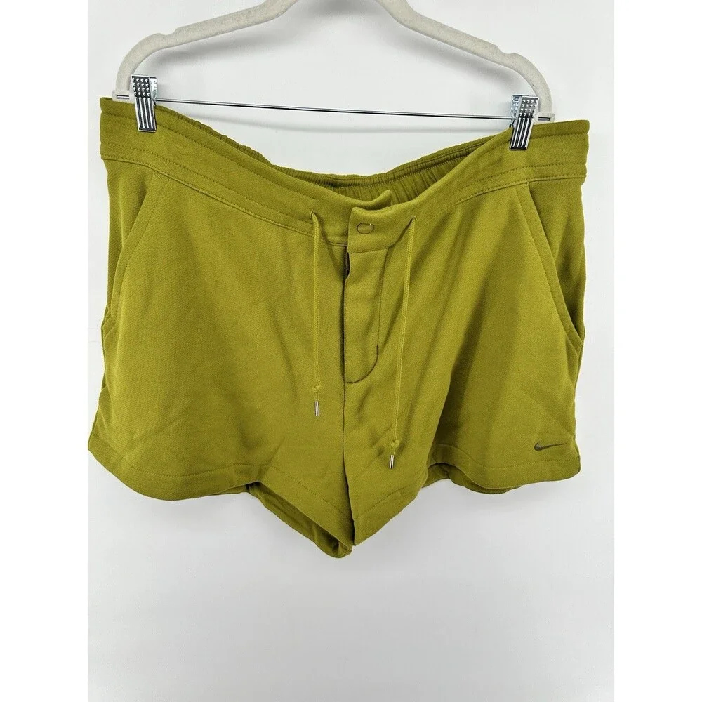 Nike Fleece Shorts Women Sportswear Modern Athleisure Green